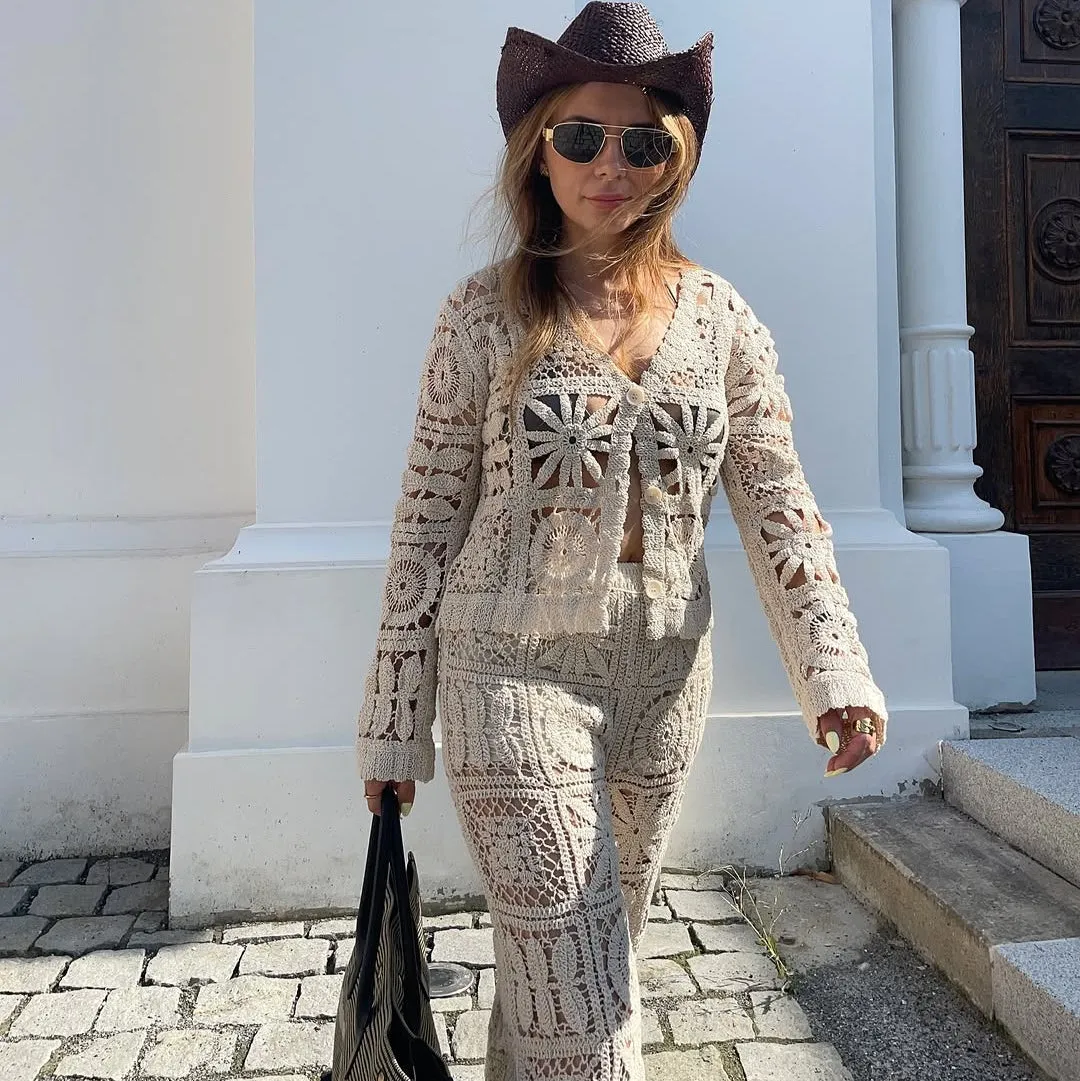 Adrianka Two Piece Crochet Set