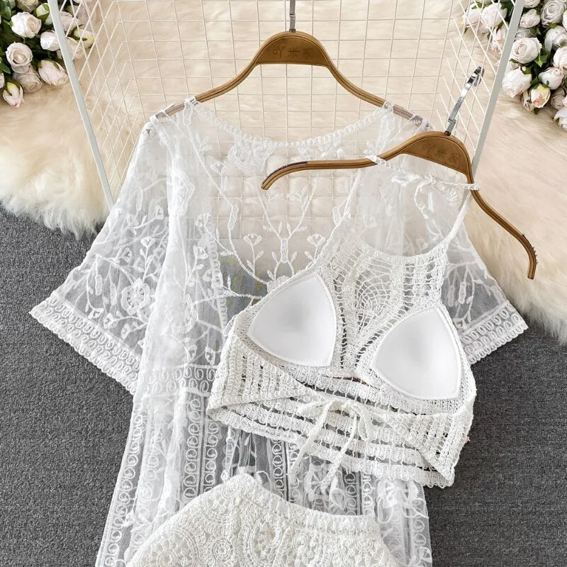Cabello Three Piece Crochet Set