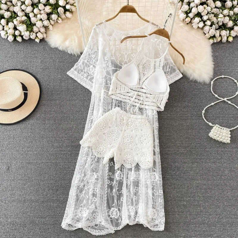 Cabello Three Piece Crochet Set