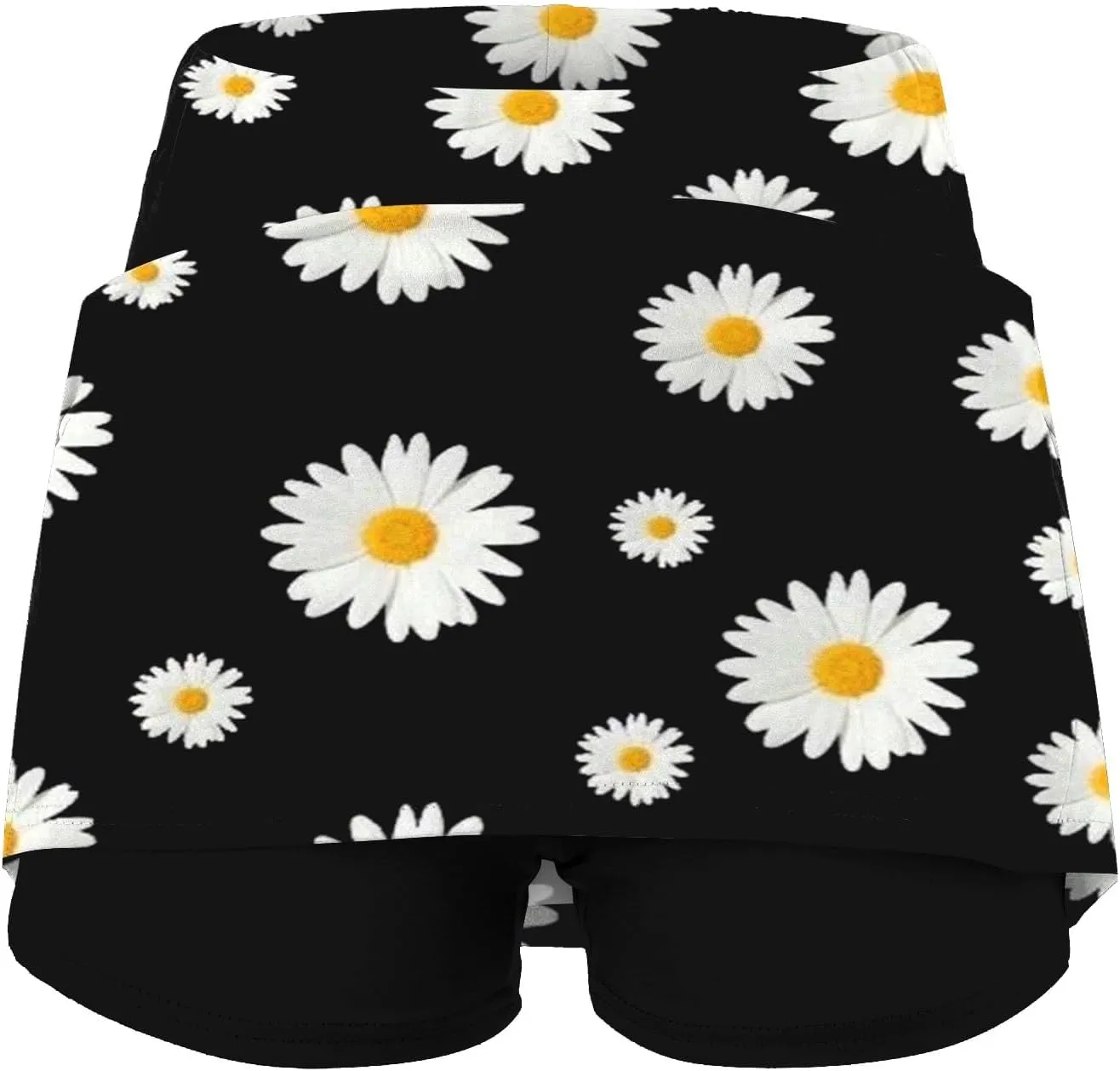 Elastic Yoga Culottes for Women Solid Color Athletic Shorts Lightweight High Waist Skinny Floral Print Joggers 2024