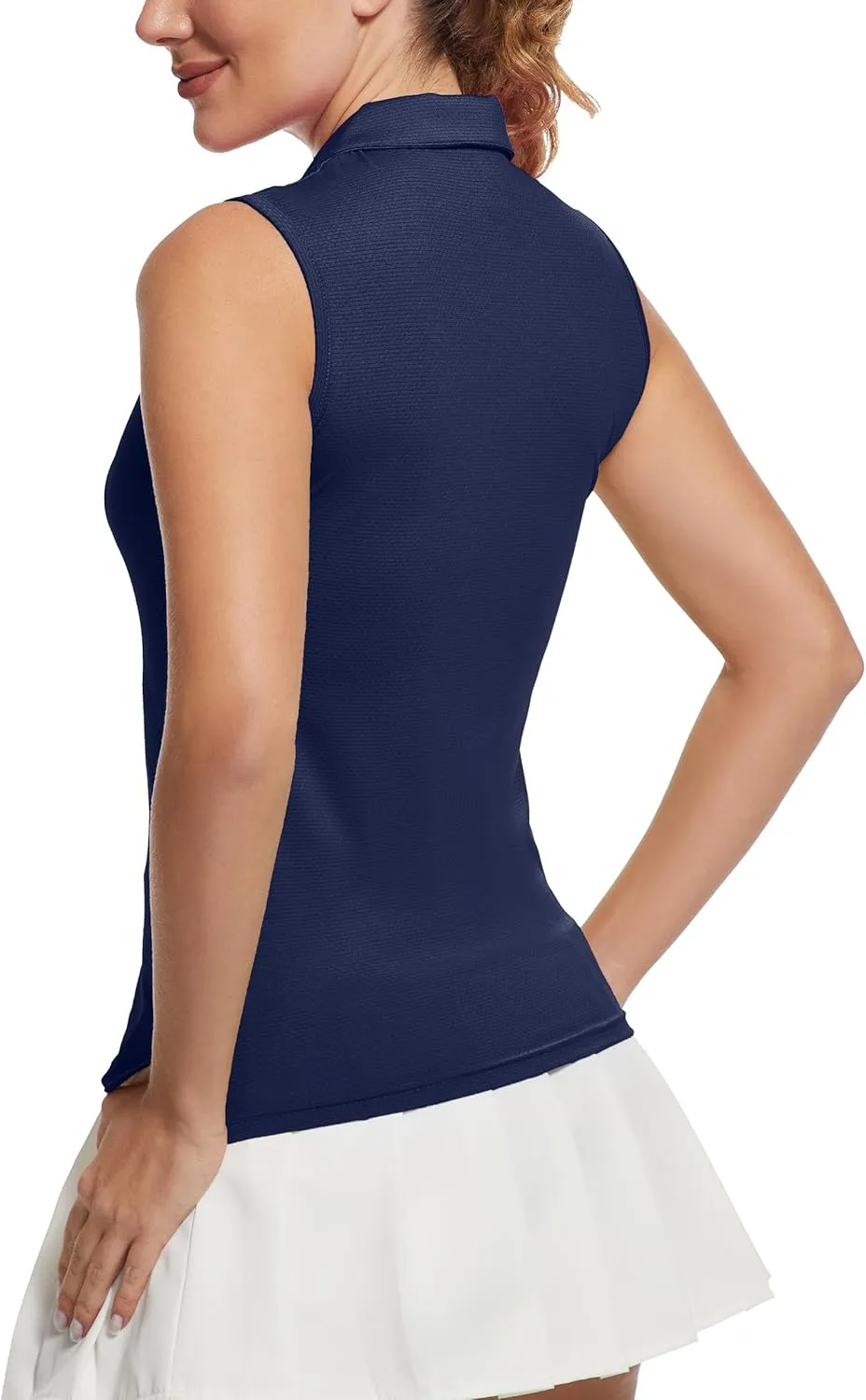 MathCat Women's Sleeveless Golf Shirts UPF 50  Quickly Dry Tennis Polo Lightweight Sports Athletic Tank Tops