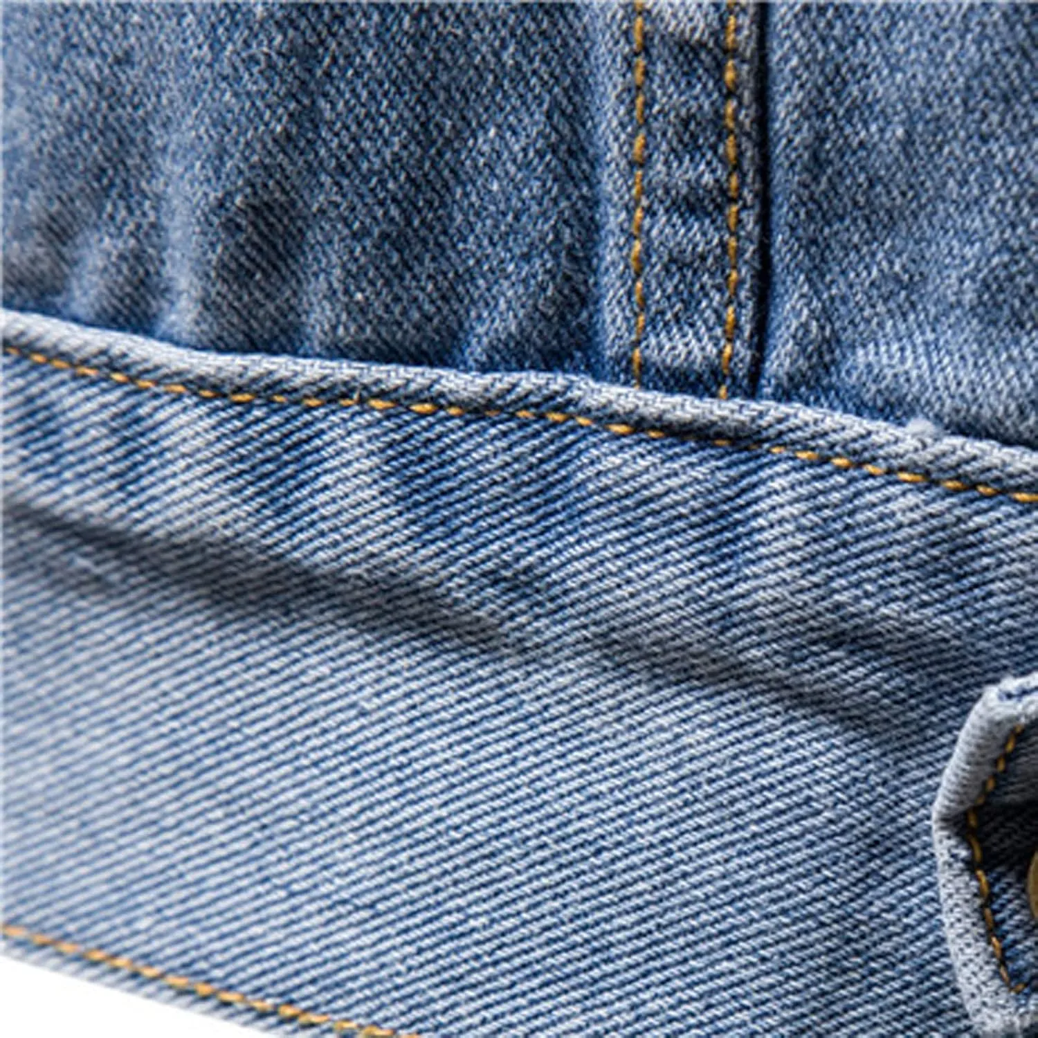Men's Distressed Denim Jacket Vintage Plus Size Button Down Jean Coat Casual Long Sleeve Trucker Jackets Outwear