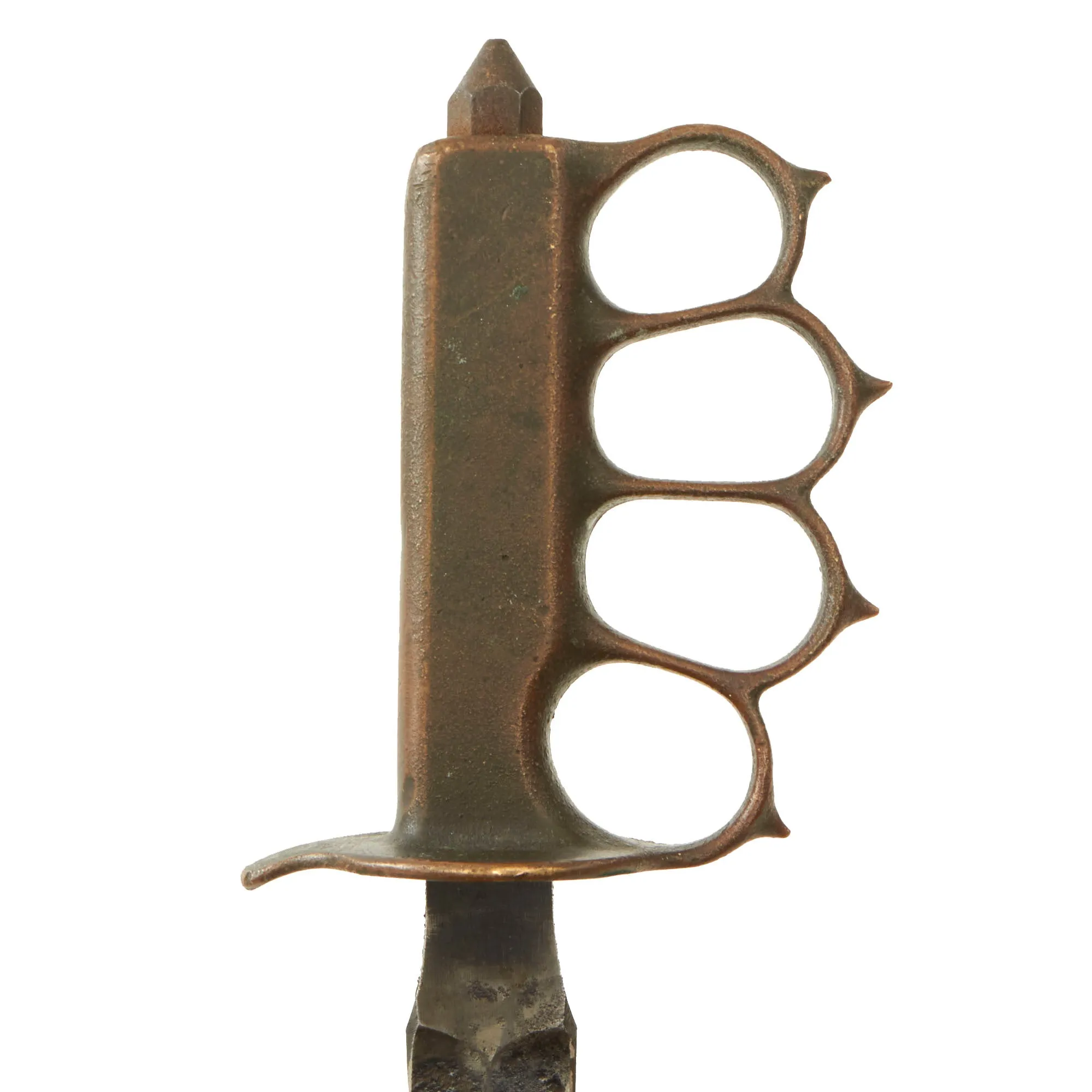 Vintage U.S. WWI Model 1918 Mark 1 Trench Knife with Custom Modified Scabbard - Featured in Greg Aloisios Model 1918 Mark I Trench Knife and Variations