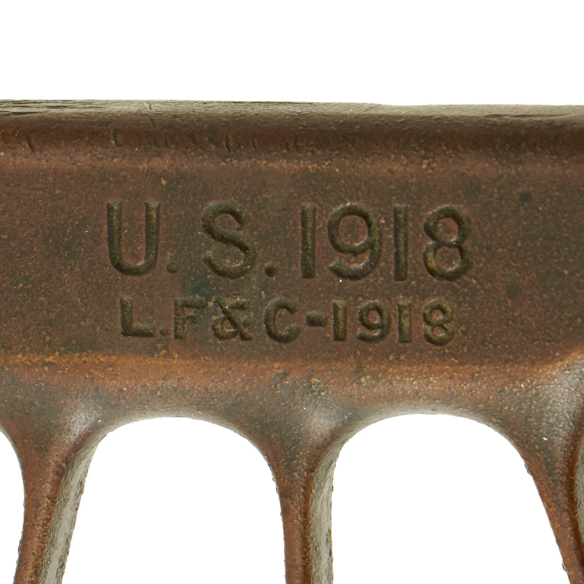 Vintage U.S. WWI Model 1918 Mark 1 Trench Knife with Custom Modified Scabbard - Featured in Greg Aloisios Model 1918 Mark I Trench Knife and Variations