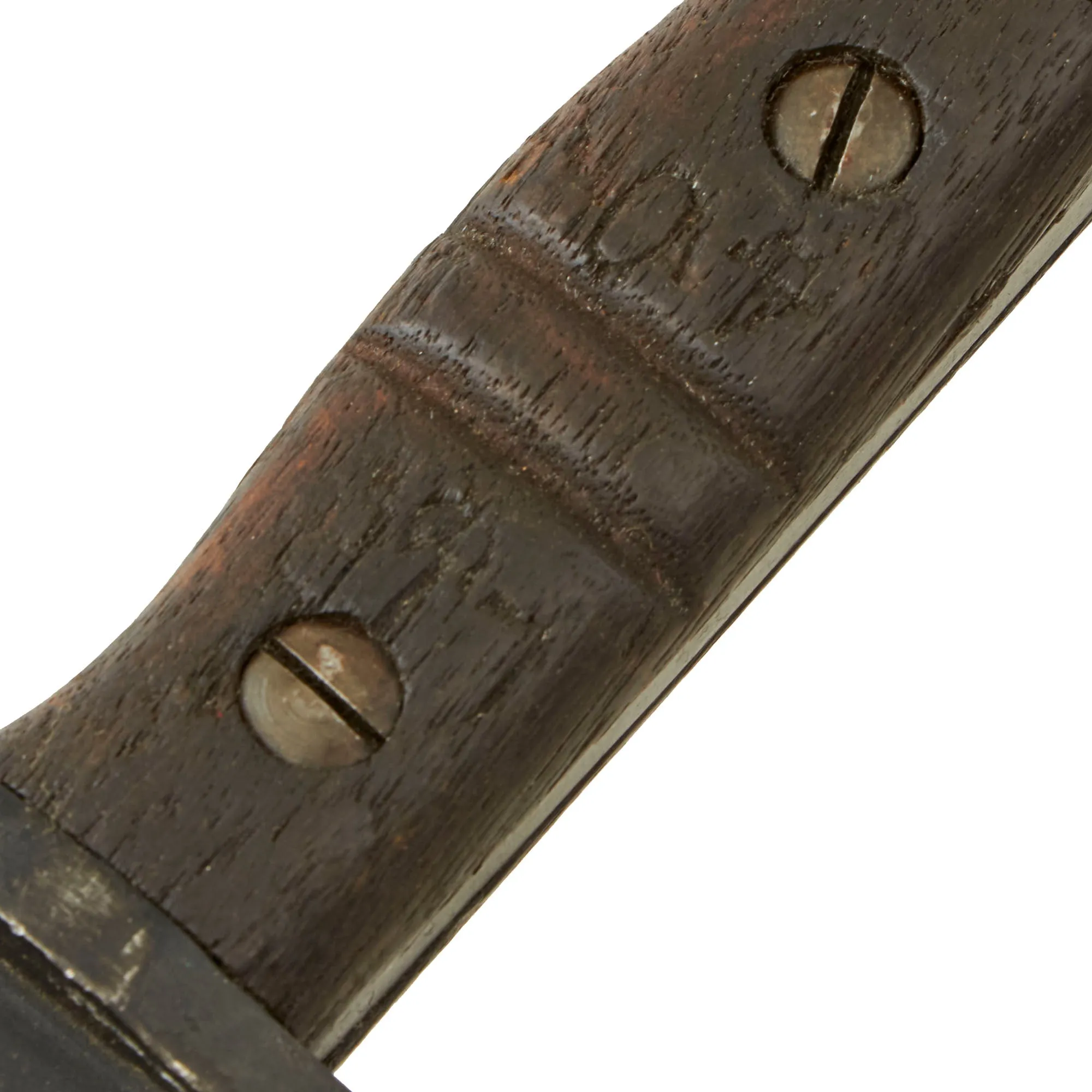Original U.S. WWI P1913 Enfield Rifle & Trench Gun Bayonet by Remington with Scarce First Pattern M1917 Maxim Patent Scabbard - Dated 1917