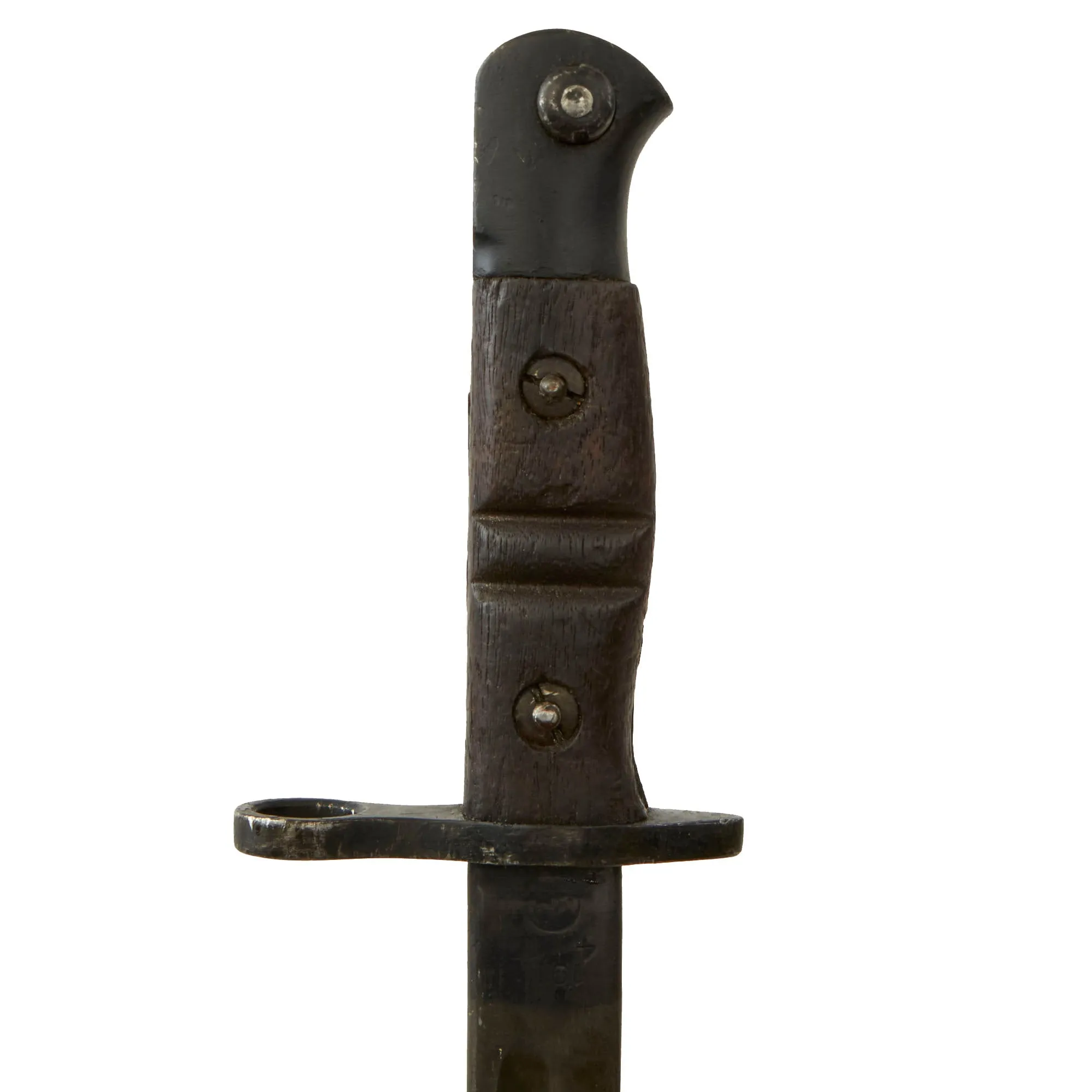 Original U.S. WWI P1913 Enfield Rifle & Trench Gun Bayonet by Remington with Scarce First Pattern M1917 Maxim Patent Scabbard - Dated 1917
