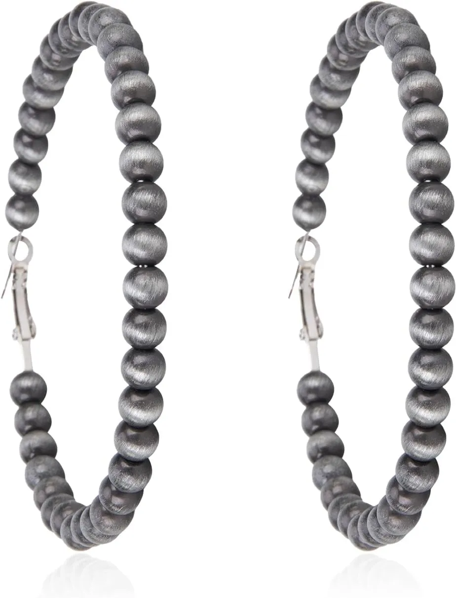 Rustic Couture's Western Hoop Earrings for Women Cowgirl Country Concho Western Statement Jewelry