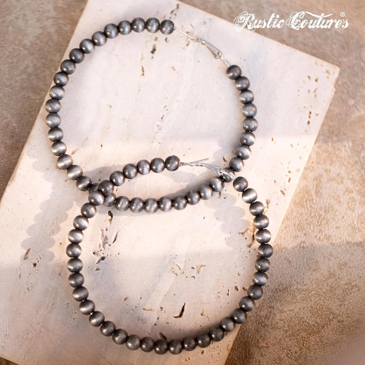 Rustic Couture's Western Hoop Earrings for Women Cowgirl Country Concho Western Statement Jewelry