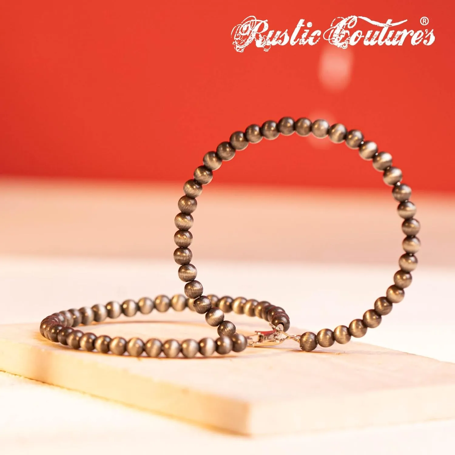 Rustic Couture's Western Hoop Earrings for Women Cowgirl Country Concho Western Statement Jewelry