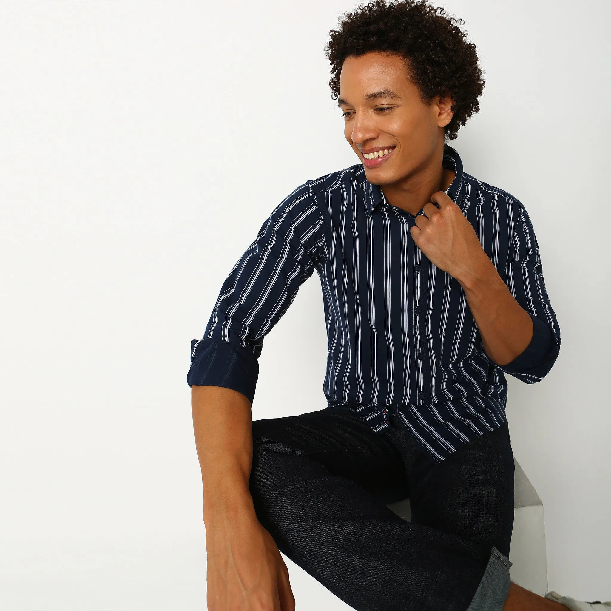 Slim Fit Striped Shirt