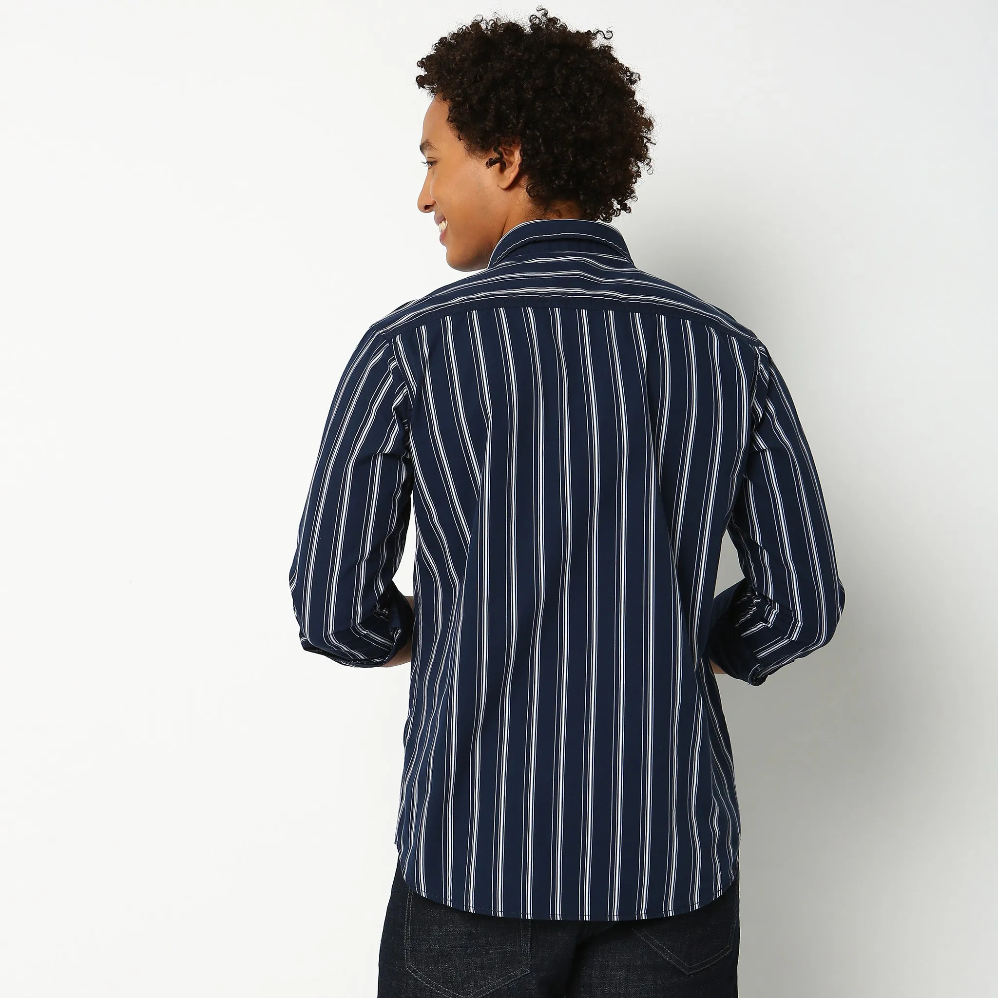Slim Fit Striped Shirt