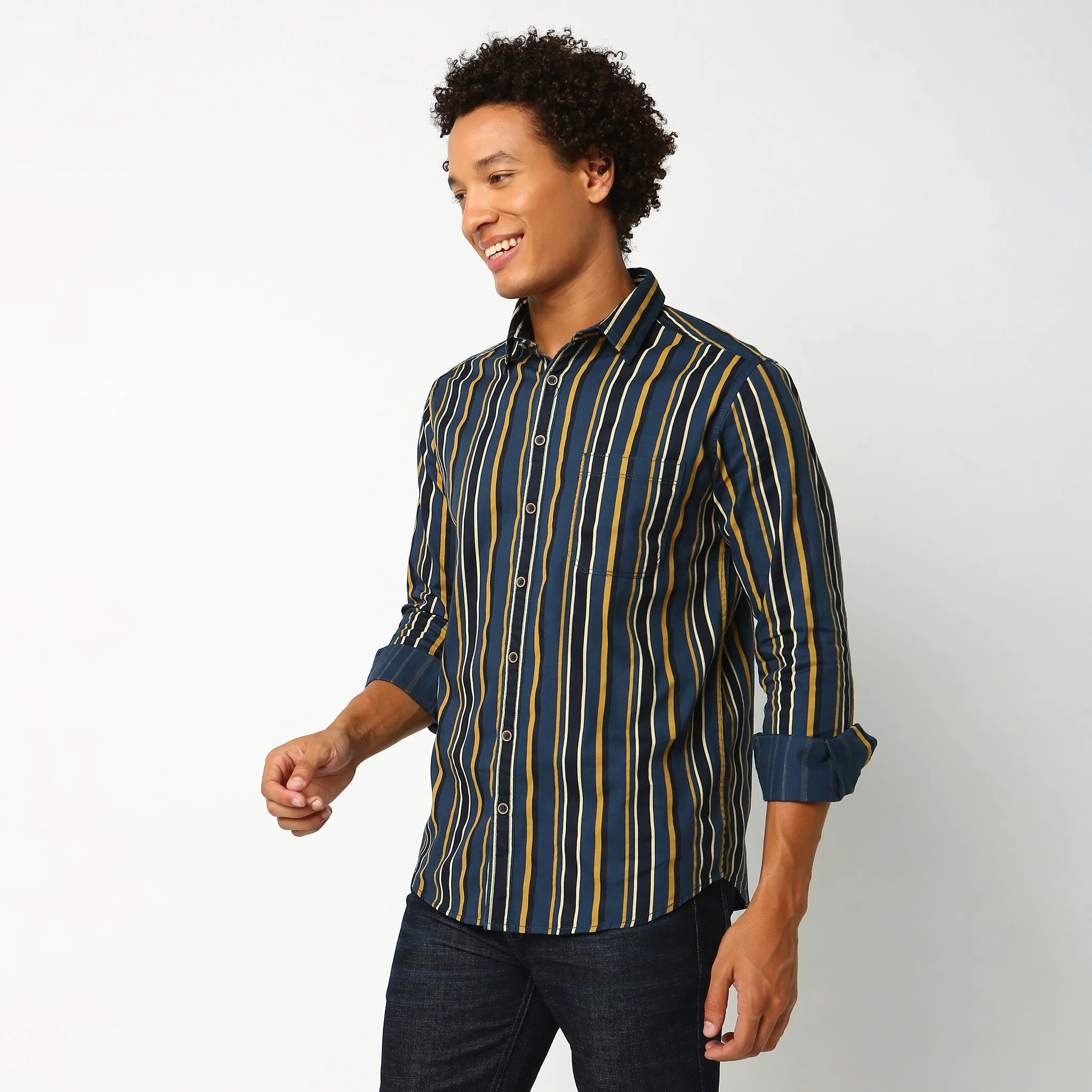 Slim Fit Striped Shirt