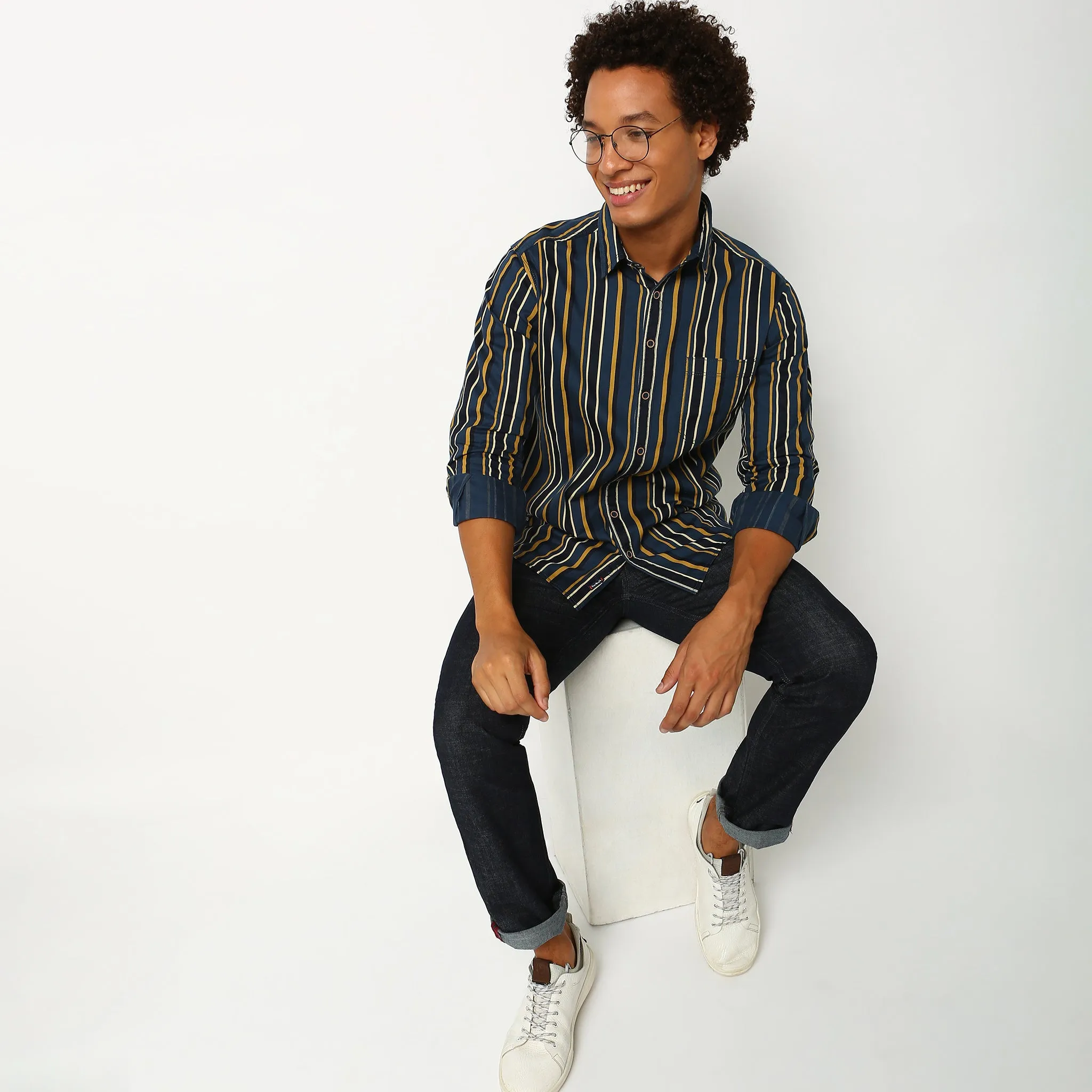 Slim Fit Striped Shirt