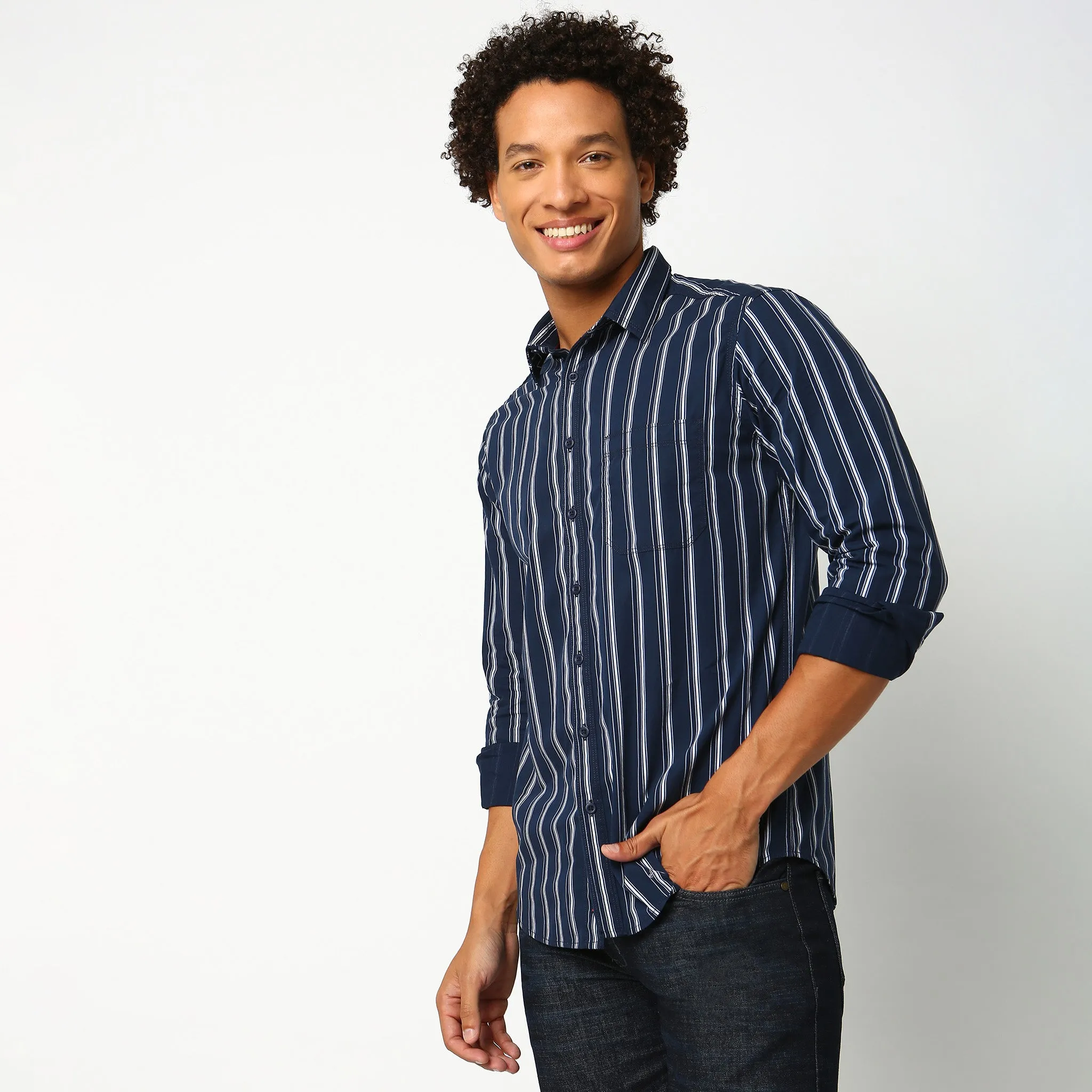 Slim Fit Striped Shirt