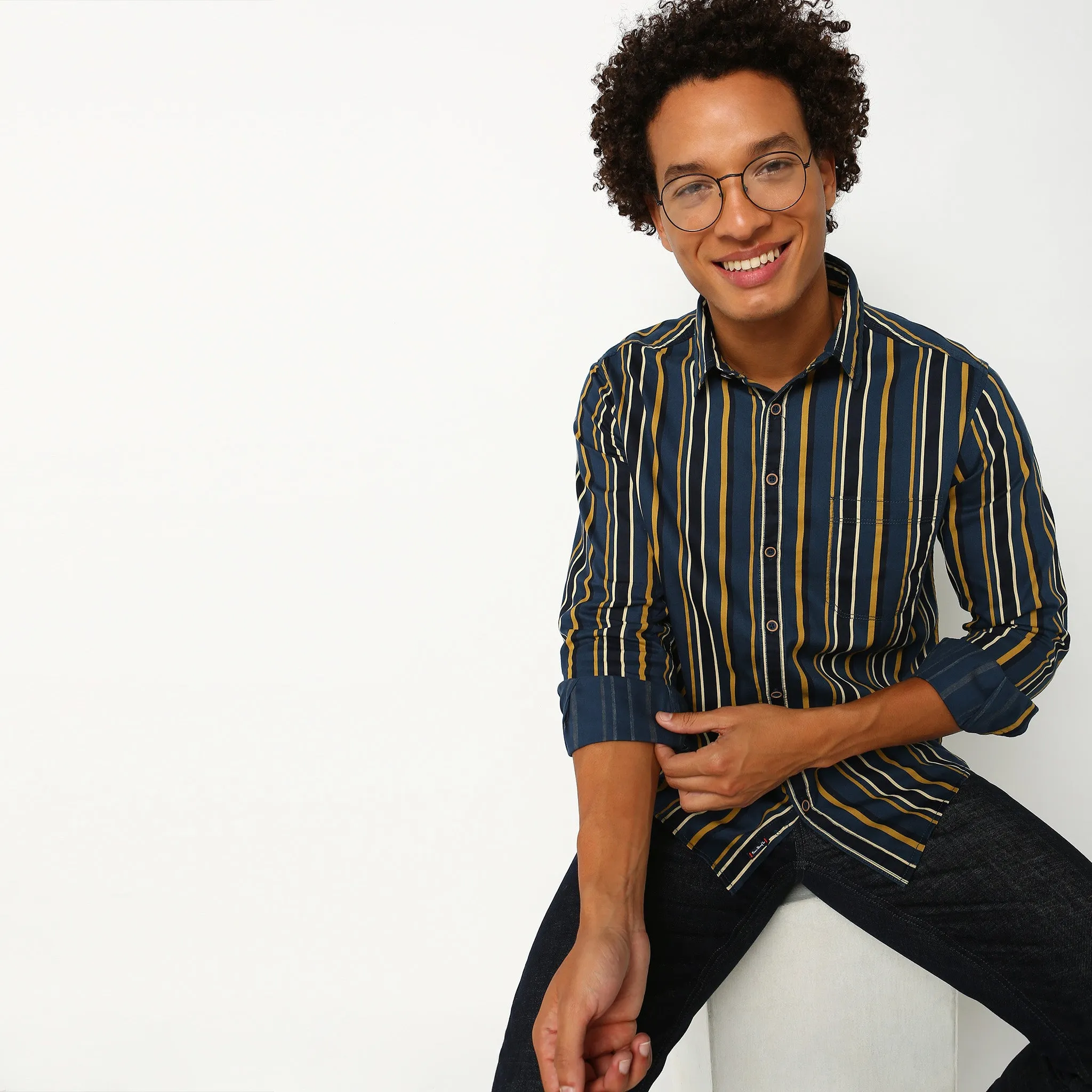 Slim Fit Striped Shirt