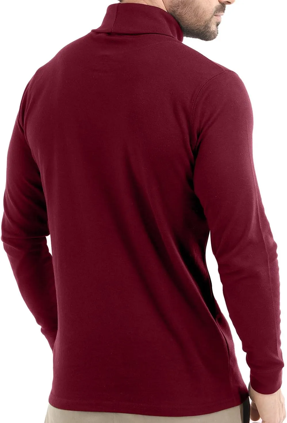 Utopia Wear Men's Turtleneck Slim Fit Lightweight Pullover Top